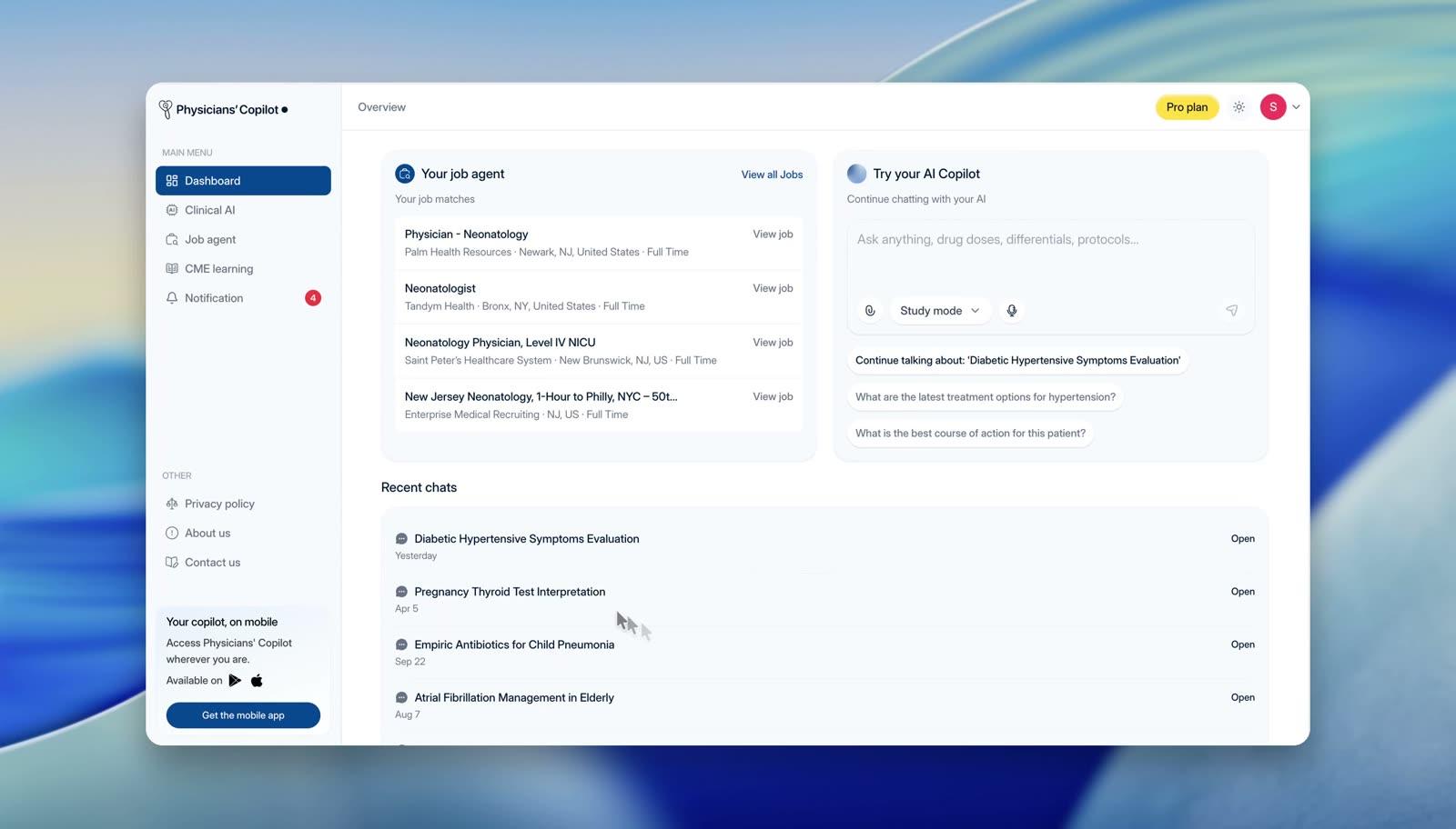 Physicians' Copilot product walkthrough